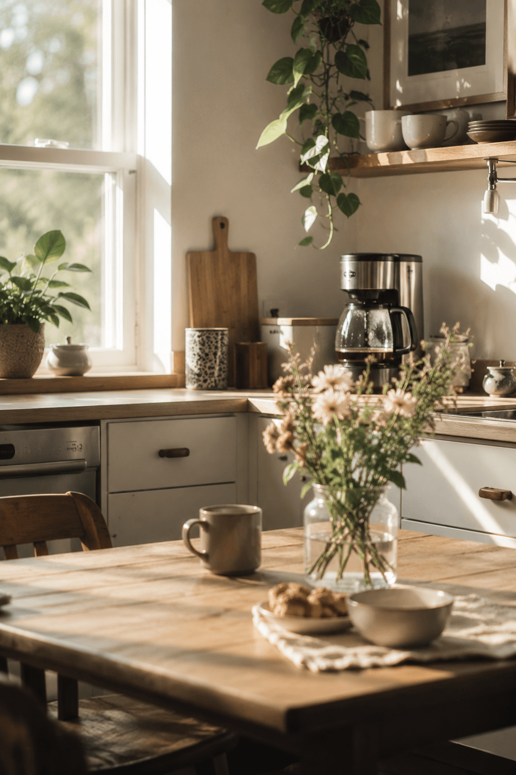 A calm morning with a cup of coffee — life often feels steadier and more manageable after alcohol treatment